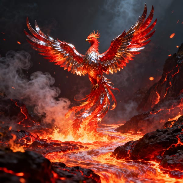 Phoenix Rebirth — Rising from Adversity: From Ashes to Wings, Let Your Life Soar Again